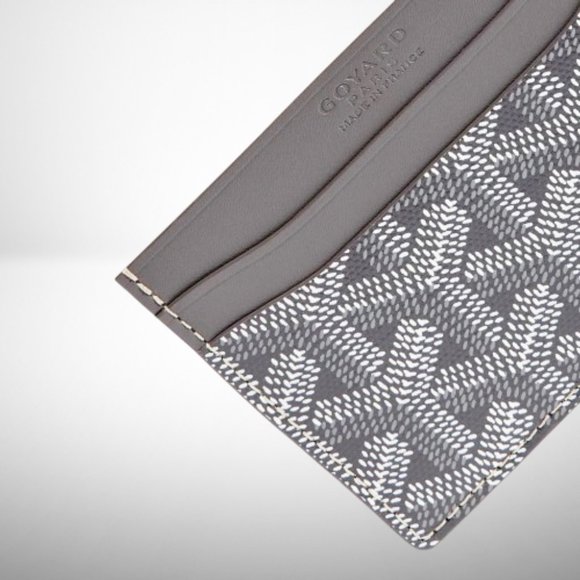 GOYARD Grey Saint-Sulpice Card Wallet - New - Picture 5 of 7